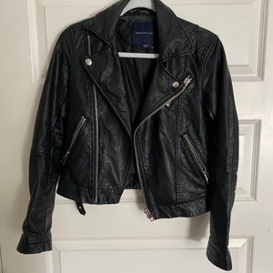 American Eagle Faux Leather Motorcycle Jacket